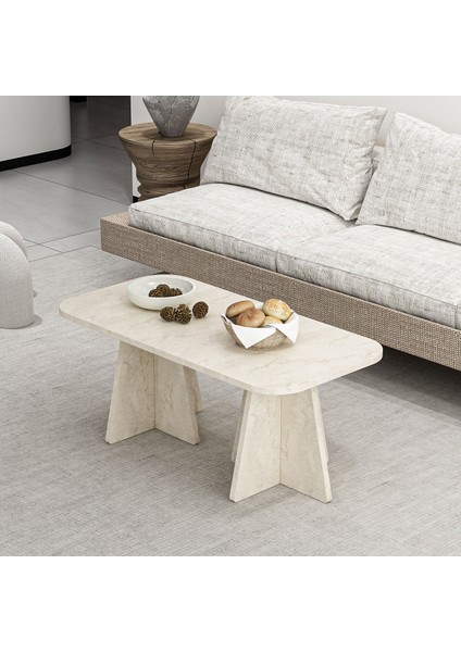 Mantar Orta Sehpa - Traverten