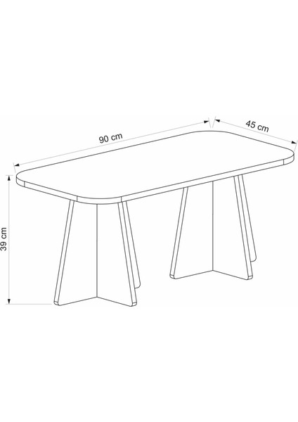 Mantar Orta Sehpa - Traverten