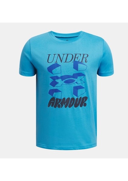 Erkek Çocuk Ua Split Big Logo T-Shirt 1390003-452