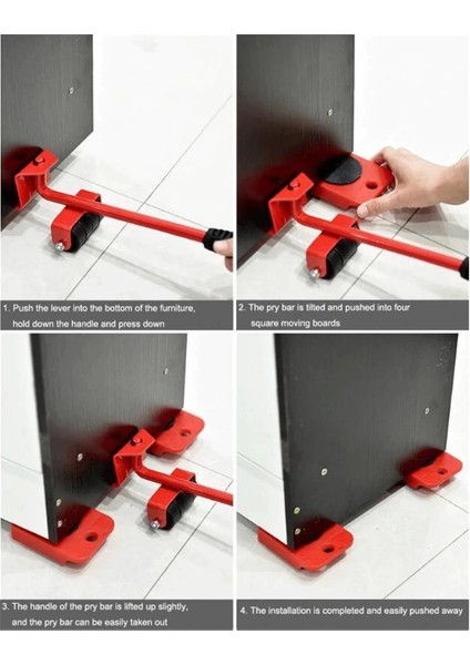 Pratik Tekerlekli Eşya Mobilya Kaydırma Aparatı