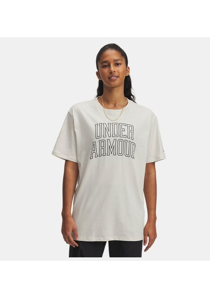Kadın Ua Rival Oversize Campus Tee T-Shirt 6007883-110