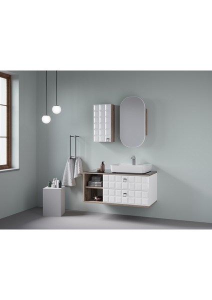 Oscar 95 cm Sakramento Banyo Dolabı