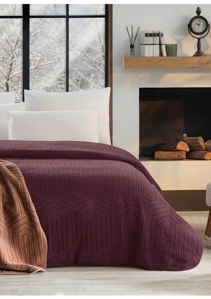 Prestige Kalın Embos Tek Kişilik Battaniye (155X220)-MÜRDÜM