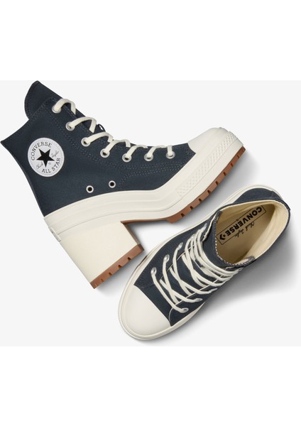 Chuck 70 De Luxe Heel Unisex Lacivert Platform Sneaker.002