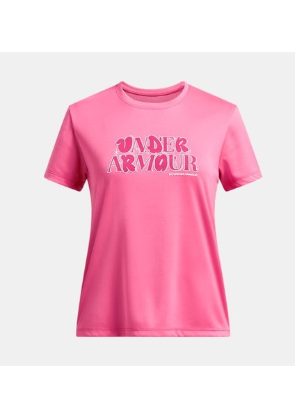 Kız Çocuk Ua Tech Wordmark T-Shirt 1389759-672