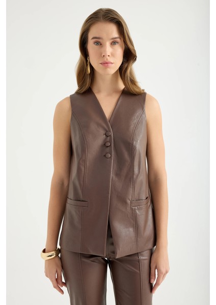 Suni Deri Yelek fırsatları