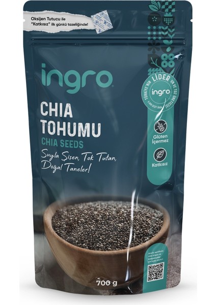 Glutensiz Chia Tohumu Unu700 G
