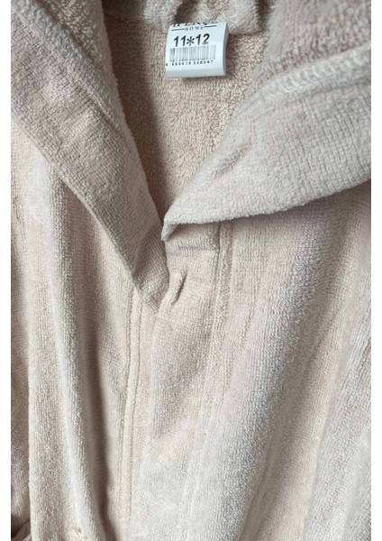 %100 Pamuk Kadife Kapüşonlu 10-12 Yaş Unisex Çocuk Bornozu fiyatları