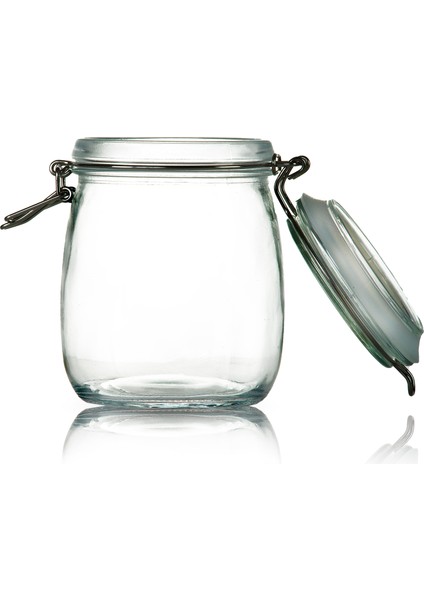 Korken Kavanoz 750 ml Vakumlu Kilitli Cam Saklama Kavanozu fiyatları