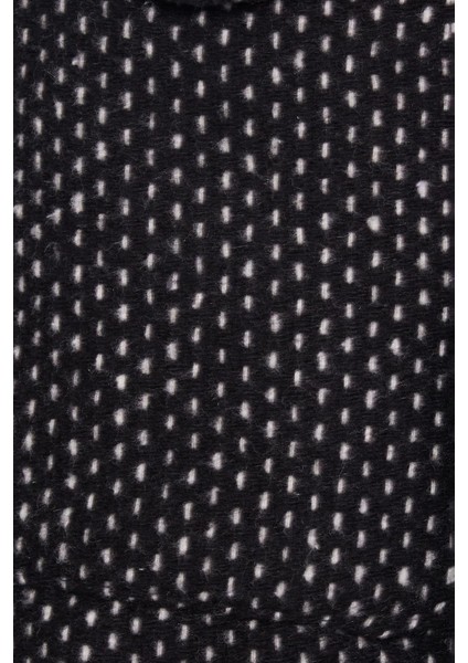 Kadın Slim Fit Dar Kesim Uzun Kollu Çizgili Çift Cepli Kışlık Oduncu Gömlek