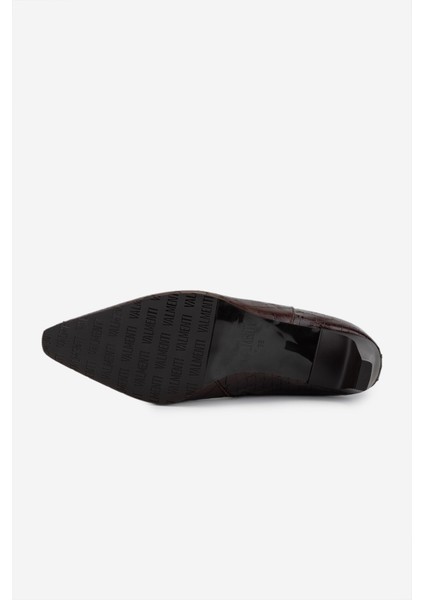 Kadın Hakiki Deri Kahverengi Kroko Klasik Bot 33 4005 Bn Bot SK25-26 Kahve Kroko fırsatları