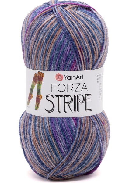 Forza Stripe 100GR 420MT El Örgü Ipliği