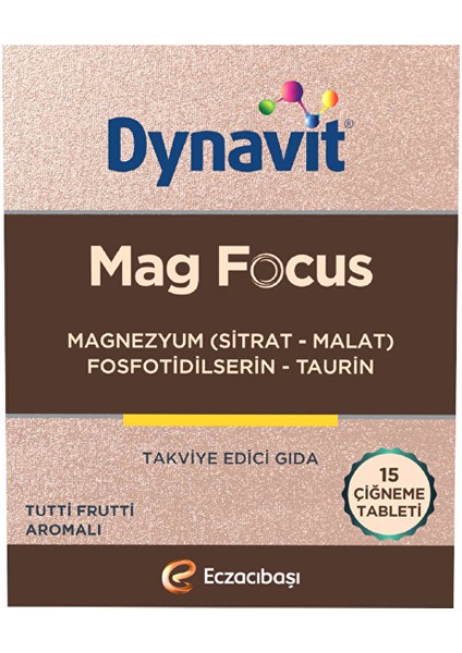 Mag Focus 15 Çiğneme Tableti