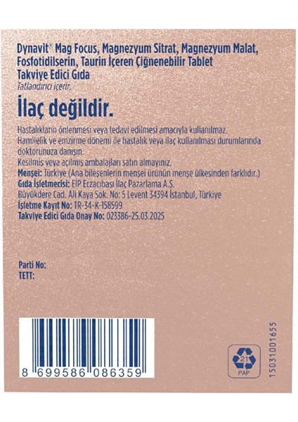 Mag Focus 15 Çiğneme Tableti modelleri