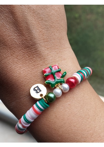 Yılbaşı Renkli Fimo, Hediye Paketi ve Harf Detaylı Bileklik modelleri