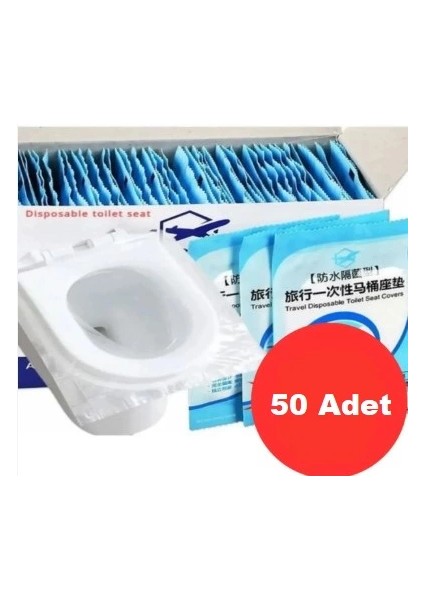 Hijyenik Tek Kullanımlık Klozet Kapağı Poşeti 50 Adet Kutulu (5148)