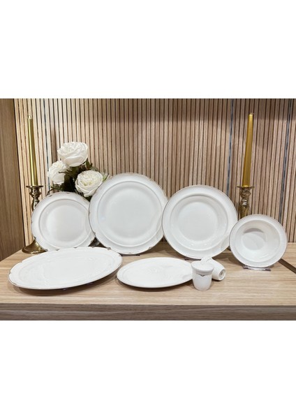 Starlight 28 Parça Bone Porselen Yemek Takımı - GLD01