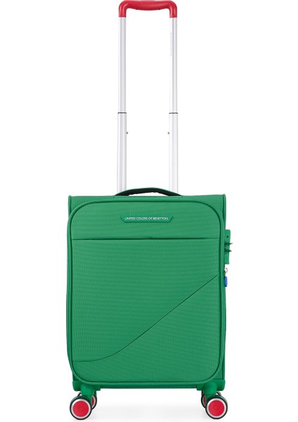 Benetton Ekstra Hafif Lüx Kumaş 8 Tekerlekli Kabin Boy Valiz