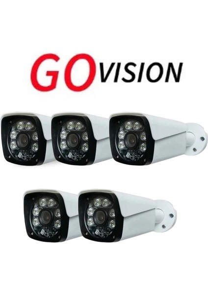 5 Adet 5mp 3.6mm Ahd Bullet Kamera