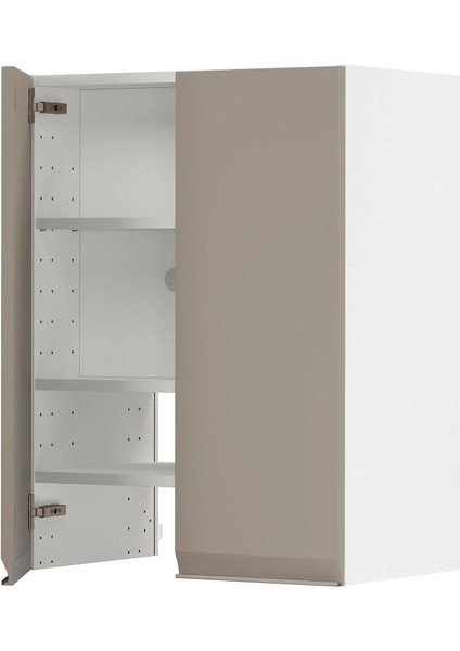 Metod Aspiratör Dolabı Upplöv Mat Koyu Bej 60 x 80 cm 2 Kapaklı