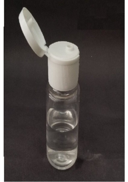 20ML Şeffaf Plastik Şişe+Fliptop Kapak,dezenfektan Şişesi,açmalı Kapak,boş Şişe,50 Adet