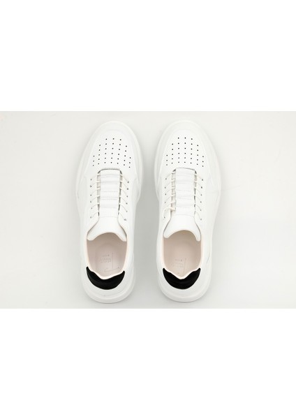 Hakiki Deri Beyaz Spor Erkek Ayakkabı Eva Taban - 2633