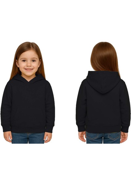 Unisex Düz Baskısız Çocuk Sweatshirt Kapüşonlu 3 Iplik Şardonlu Kumaş modelleri