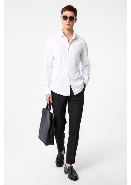 Beyaz Slim Fit Erkek Gömlek fiyatları
