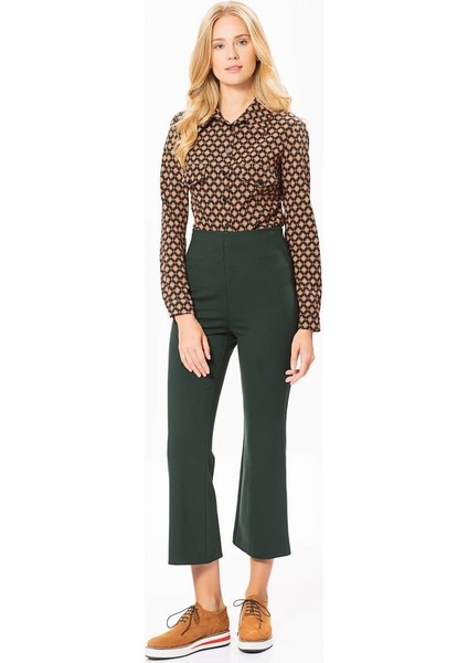Bol Paça Kadın Pantolon Yeşil K1812123_012 fiyatları