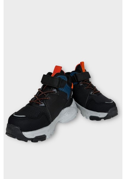 Cırtlı Soğuk Geçirmez Outdoor Çocuk Bot Siyah - Petrol modelleri