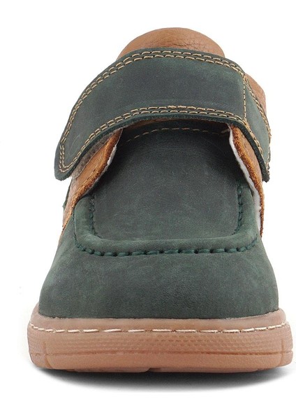 Hakiki Deri Yeşil Kahve Cırt Cırtlı Bebek Bot modelleri