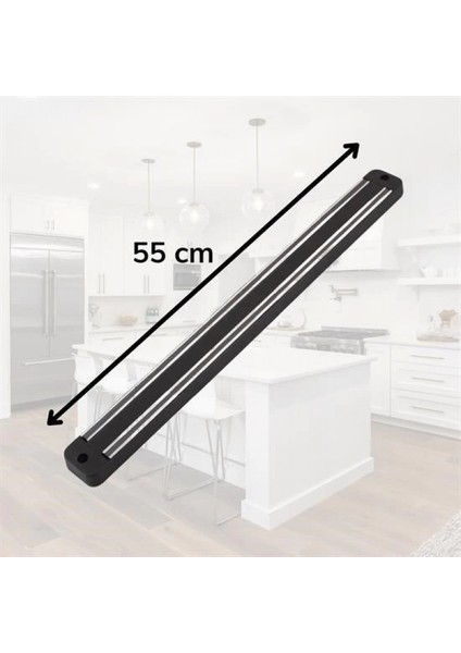 Mıknatıslı Paslanmaz Duvar Bıçak Askısı Standı 55 cm Aparat indirimleri