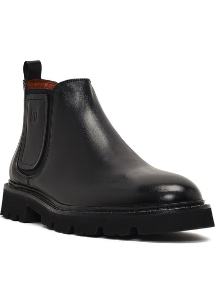 Erkek Siyah Deri Chelsea Bot 25WFD724118