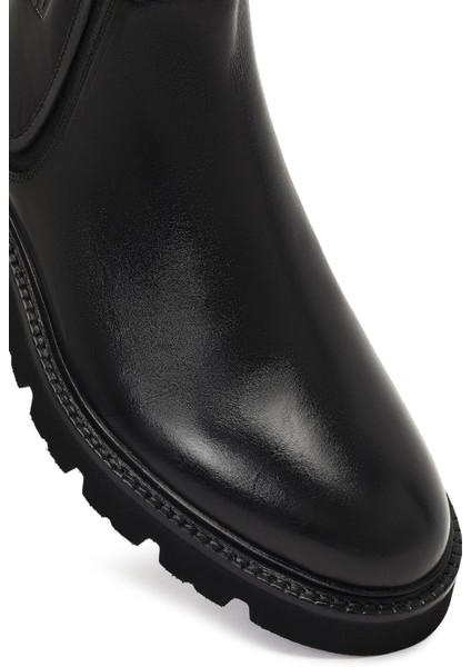 Erkek Siyah Deri Chelsea Bot 25WFD724118