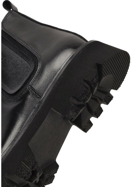 Erkek Siyah Deri Chelsea Bot 25WFD724118