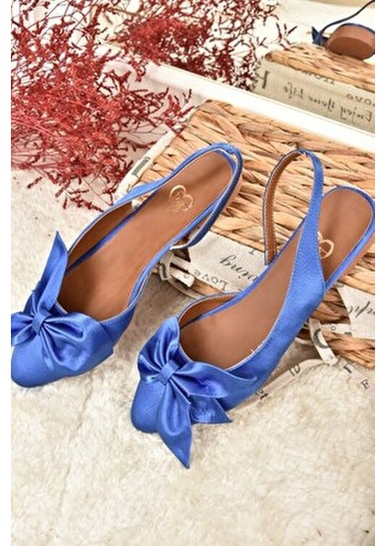 Saks Mavi Kadın Babet Kumaş Malzeme Hazır Taban indirimleri