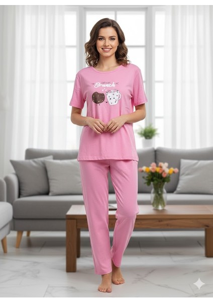 Kadın Kısa Kol Pijama Takım