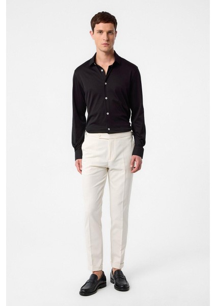 Siyah Slim Fit Erkek Gömlek modelleri