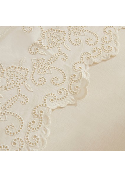 Avenza Brodeli Çift Kişilik Nevresım Takımı Beyaz modelleri