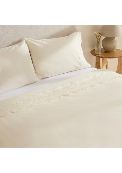 Avenza Brodeli Çift Kişilik Nevresım Takımı Beyaz fırsatları