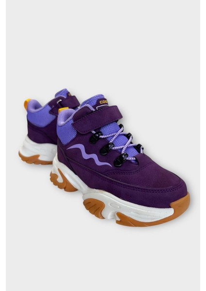 Soğuğa ve Suya Dayanıklı Kaymaz Kauçuk Taban Çocuk Bot Mor fiyatları