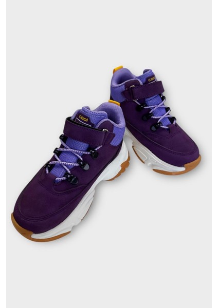Soğuğa ve Suya Dayanıklı Kaymaz Kauçuk Taban Çocuk Bot Mor modelleri