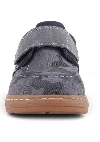 Hakiki Deri Gri Kamuflaj Desenli Cırt Cırtlı Bebek Bot modelleri