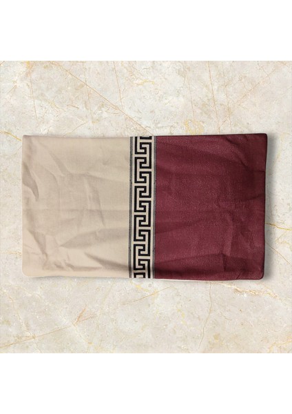 Dikdörtgen Mitolojik Yunan Anahtarı Desenli Kadife Pamuk Premium Dizayn Kırlent Kılıfı fiyatları