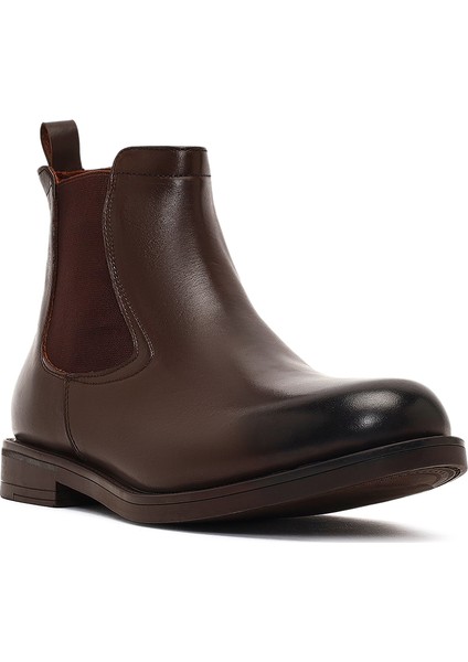 Erkek Kahverengi Deri Chelsea Bot 25WFD724218