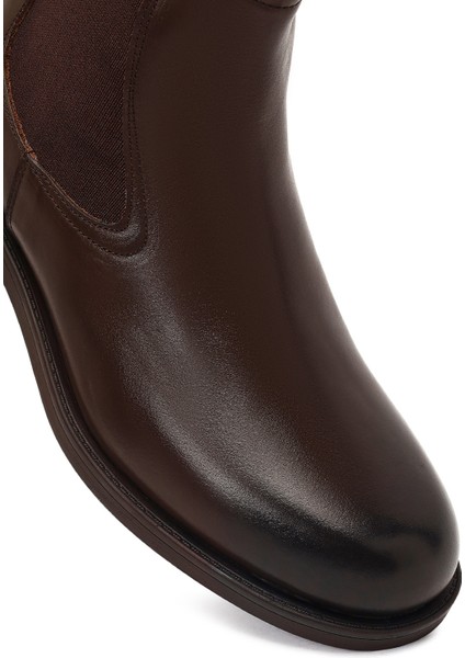 Erkek Kahverengi Deri Chelsea Bot 25WFD724218