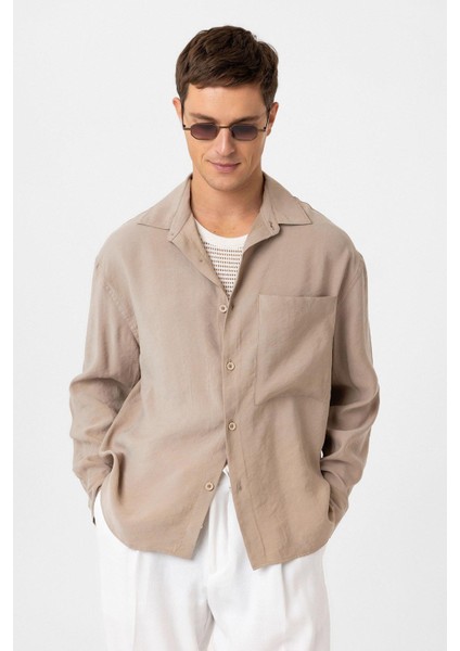 Vizon Relax Fit Modal Kumaş Erkek Gömlek
