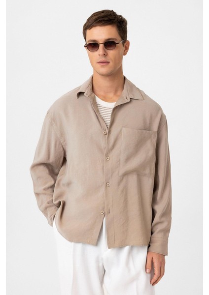 Vizon Relax Fit Modal Kumaş Erkek Gömlek fırsatları