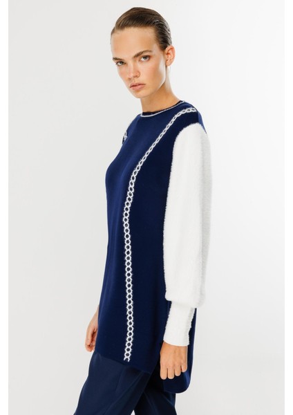 İki Renkli Triko Tunik-LACI