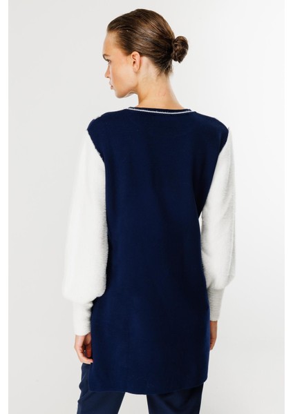 İki Renkli Triko Tunik-LACI